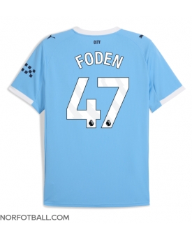 Billige Fotballdrakt Manchester City Phil Foden #47 Replika Hjemmedrakt 2025-26 Kortermet